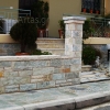 06.Επένδυση με μπλε ορθογωνισμένη πέτρα Κορφοβουνίου.